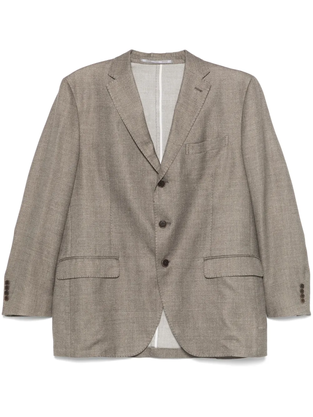 2010s pre-owned mélange-effect blazer