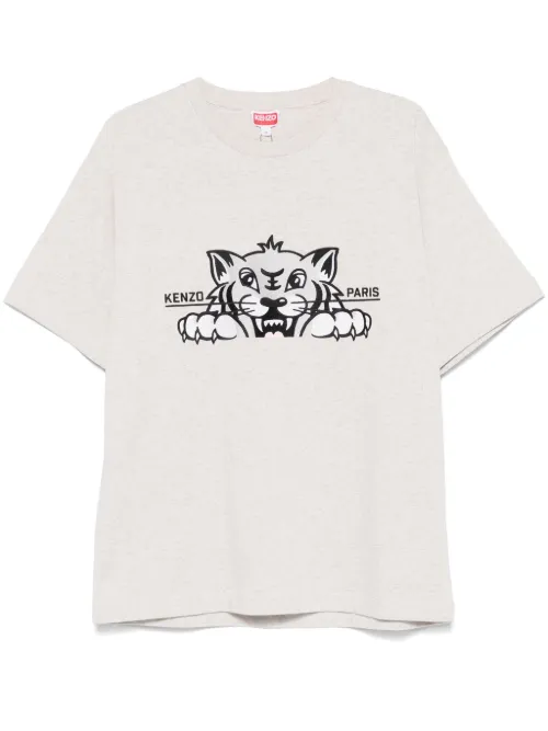 T-shirt à broderie Happy Tiger - Kenzo - Modalova