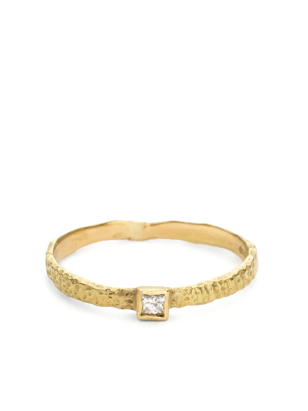 18kt yellow gold diamond ring