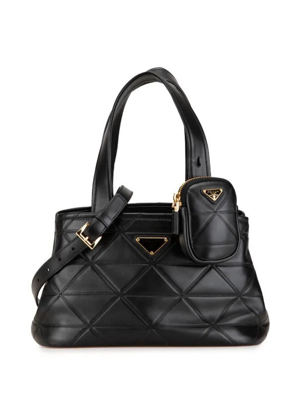 Prada Pre-Owned 2013-2024 スモール キルテッド ラムスキン