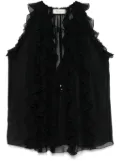 Blumarine ruffled blouse - Black
