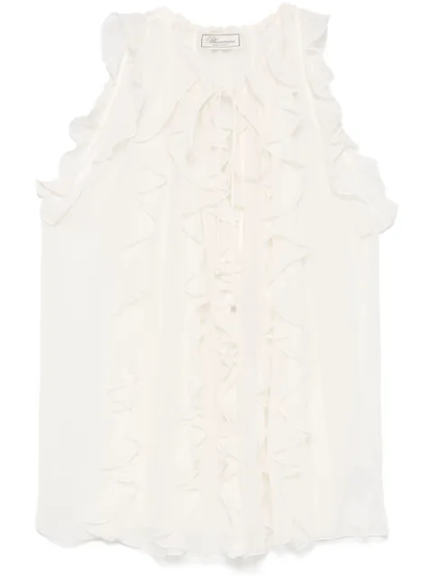 Blumarine ruffled tank top