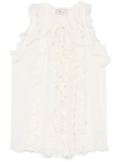 Débardeur à volants - Blumarine - Modalova