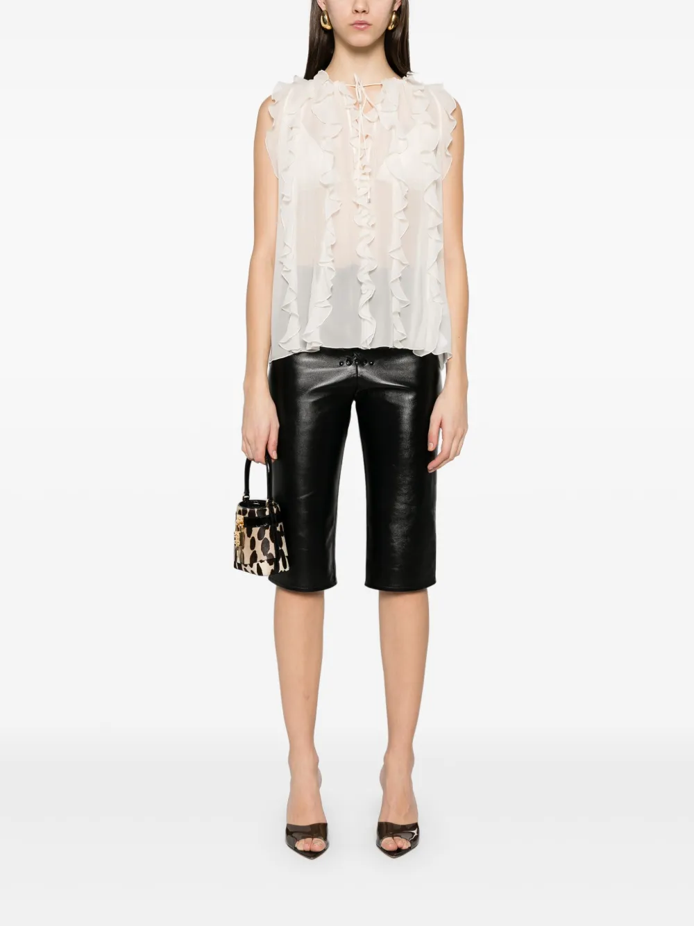 Blumarine ruffled tank top | Vests & Tank Tops | Image 2