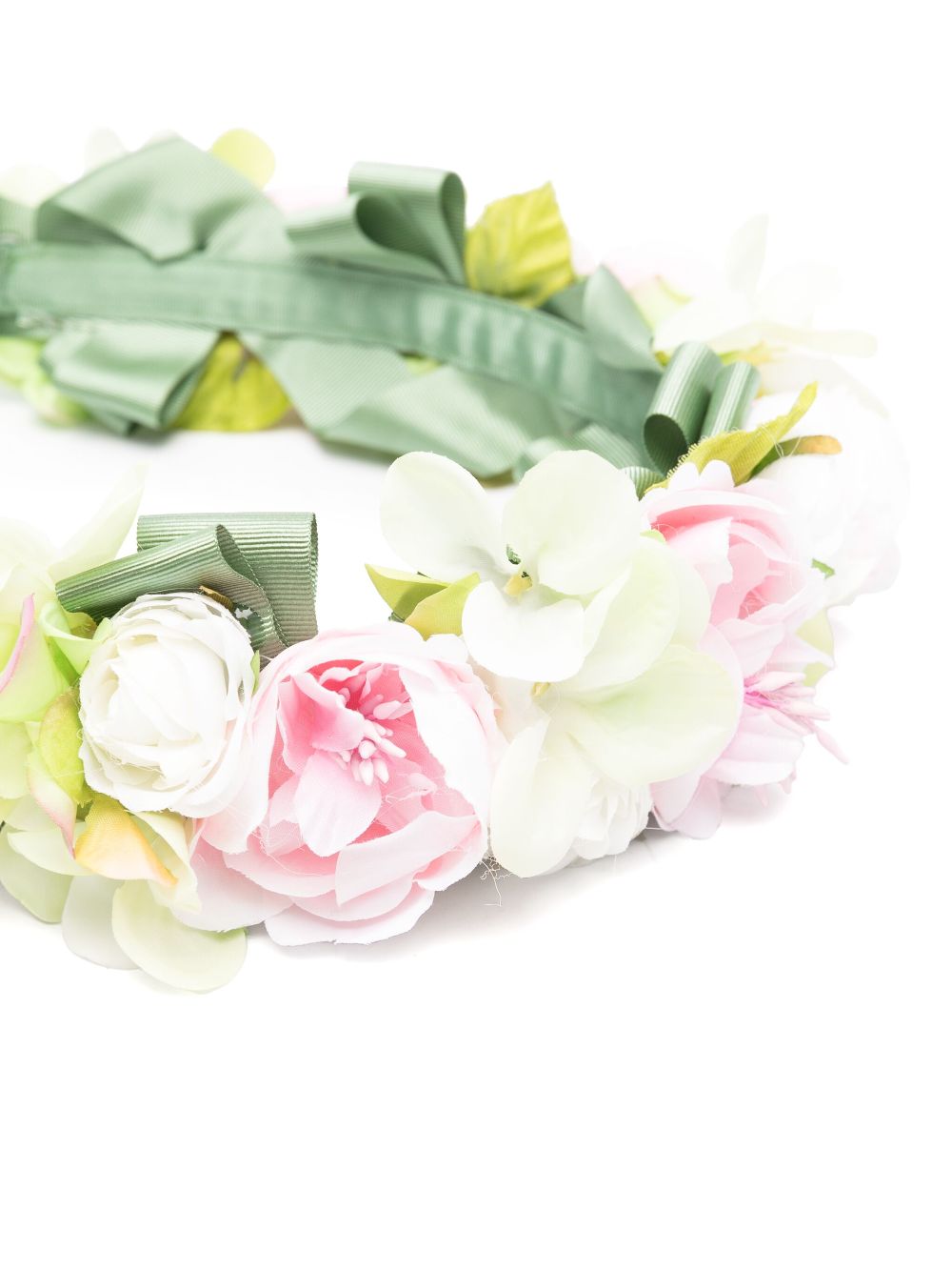 Colorichiari floral-appliqué headband - Green