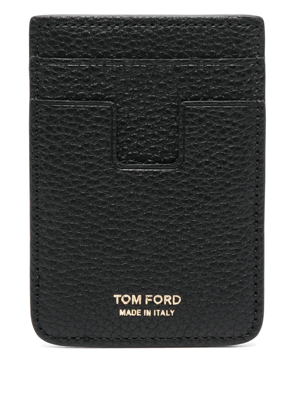 TOM FORD Leren pasjeshouder Zwart