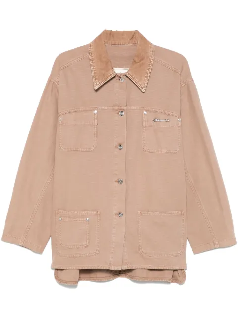 Blumarine Jacke mit Logo-Brosche