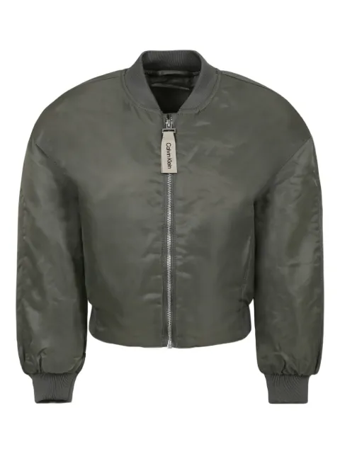Calvin Klein Kids logo-print bomber jacket 