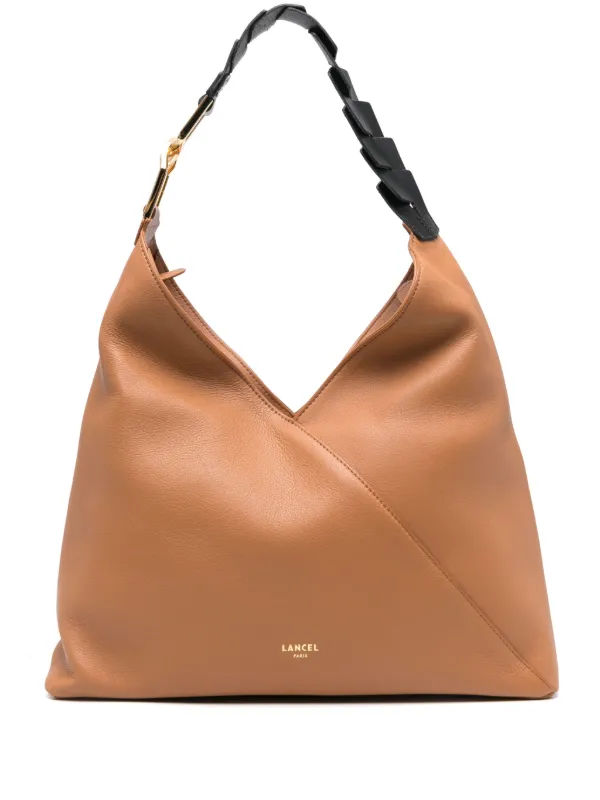 Lancel Sac Porté Épaule En Cuir Marron FARFETCH FR