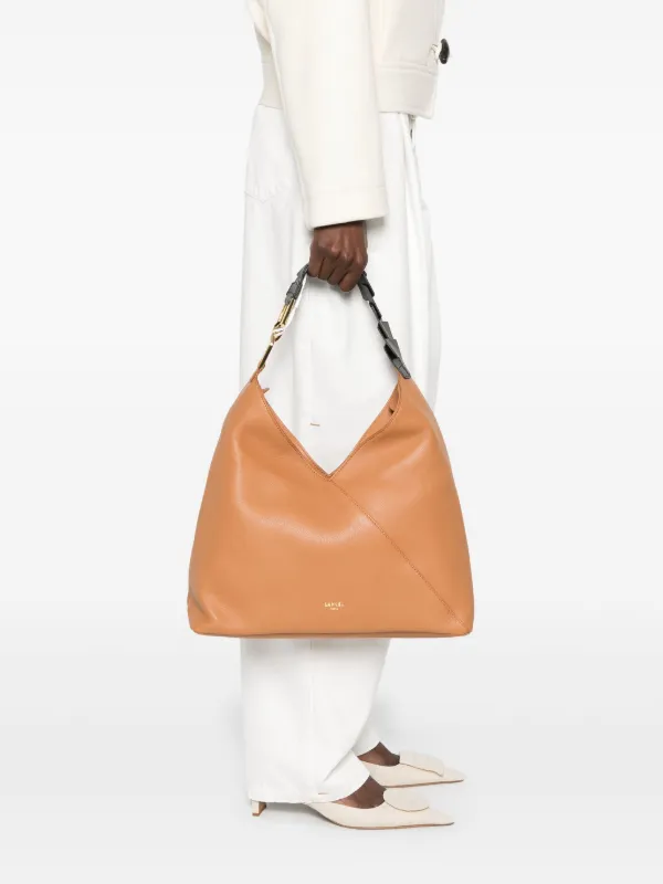 LANCEL ブラウン レザー ショルダーバッグ Lancel レザーショルダーバッグ | ブラウン | FARFETCH JP