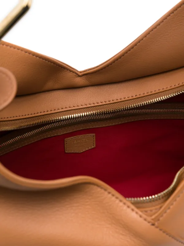 LANCEL ブラウン レザー ショルダーバッグ Lancel レザーショルダーバッグ | ブラウン | FARFETCH JP