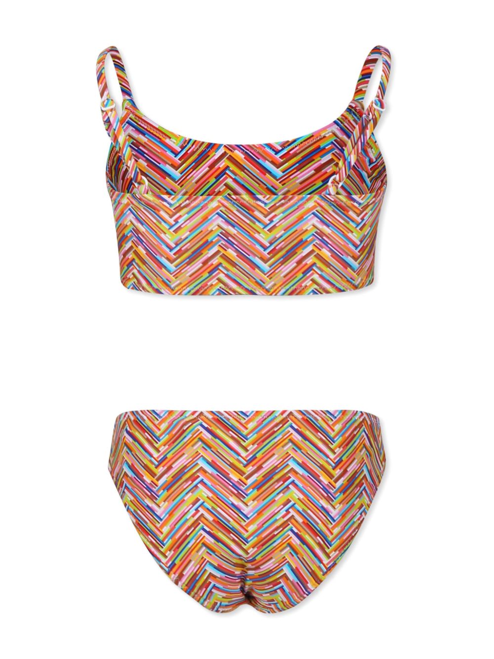 Missoni Kids Bikini met zigzagprint - Rood