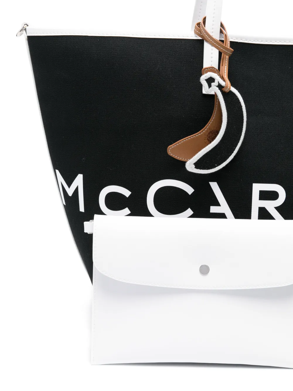 Stella McCartney Shopper met logoprint Zwart