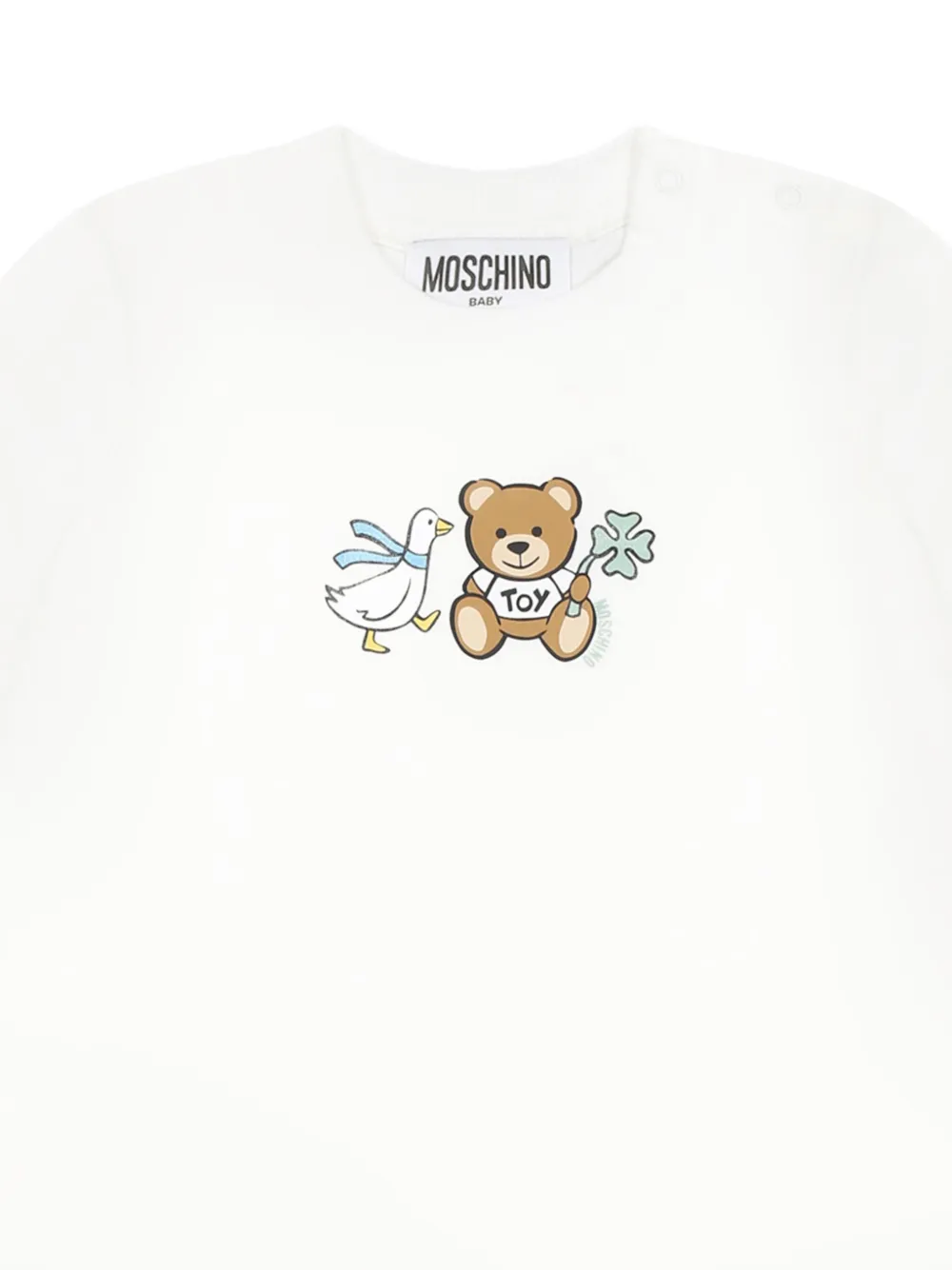 Moschino Kids T-shirt met Bear-print Wit