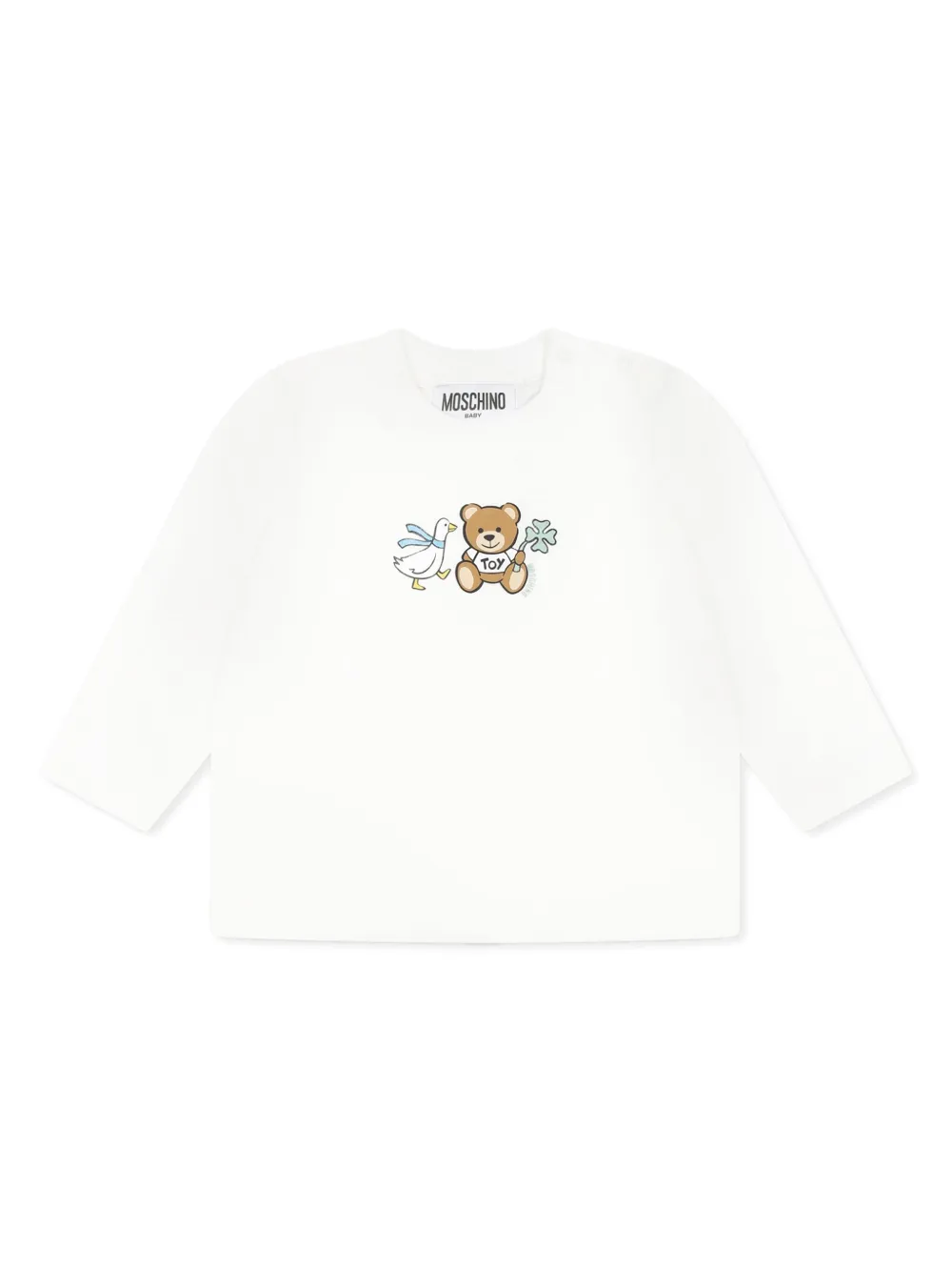 Moschino Kids T-shirt met Bear-print Wit