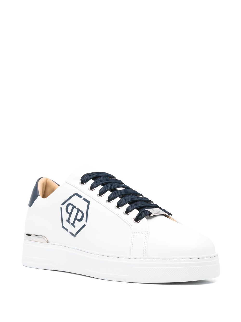 Philipp Plein logo-patch sneakers - White