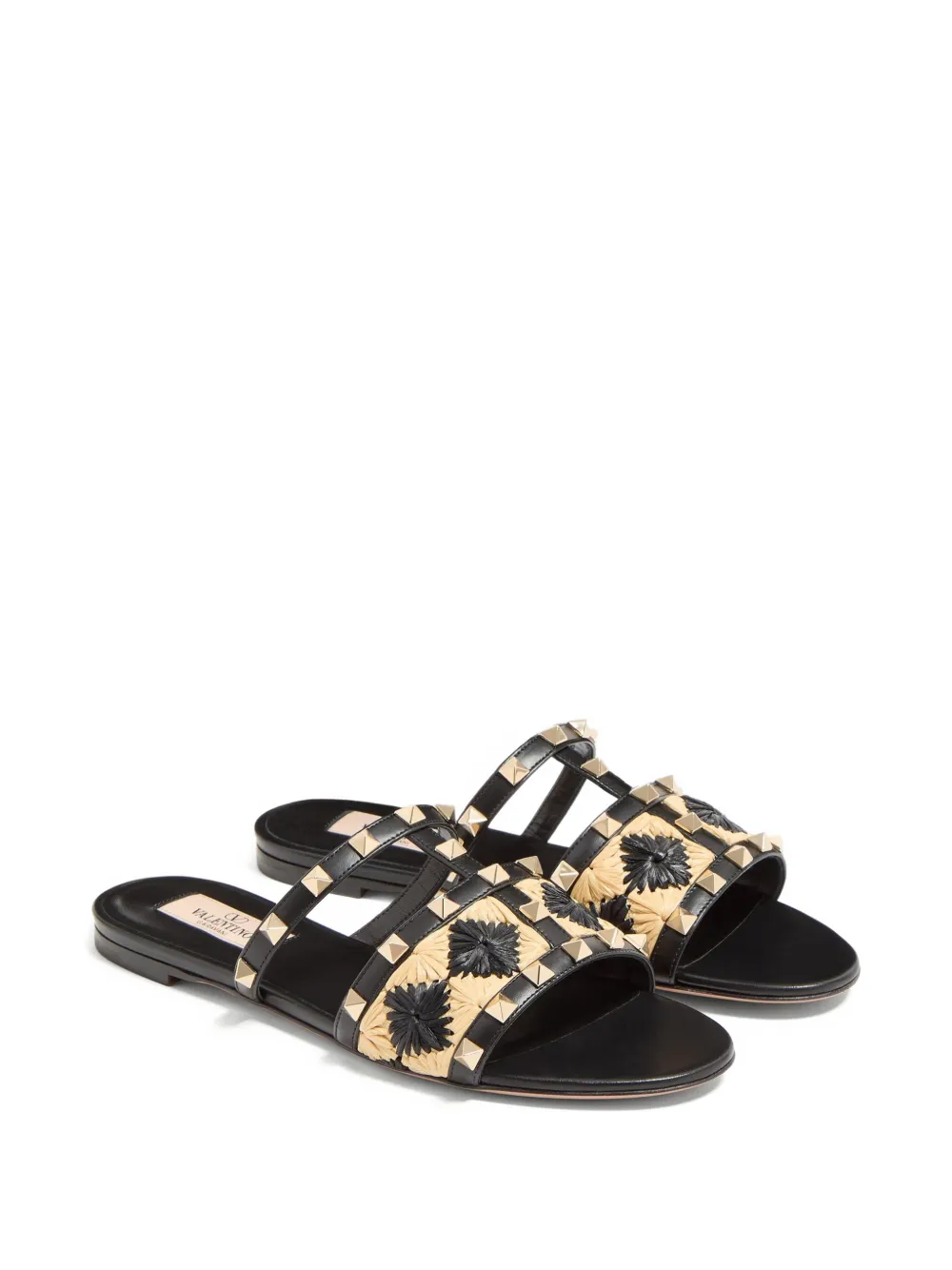 Valentino Garavani Rockstud sandalen Zwart