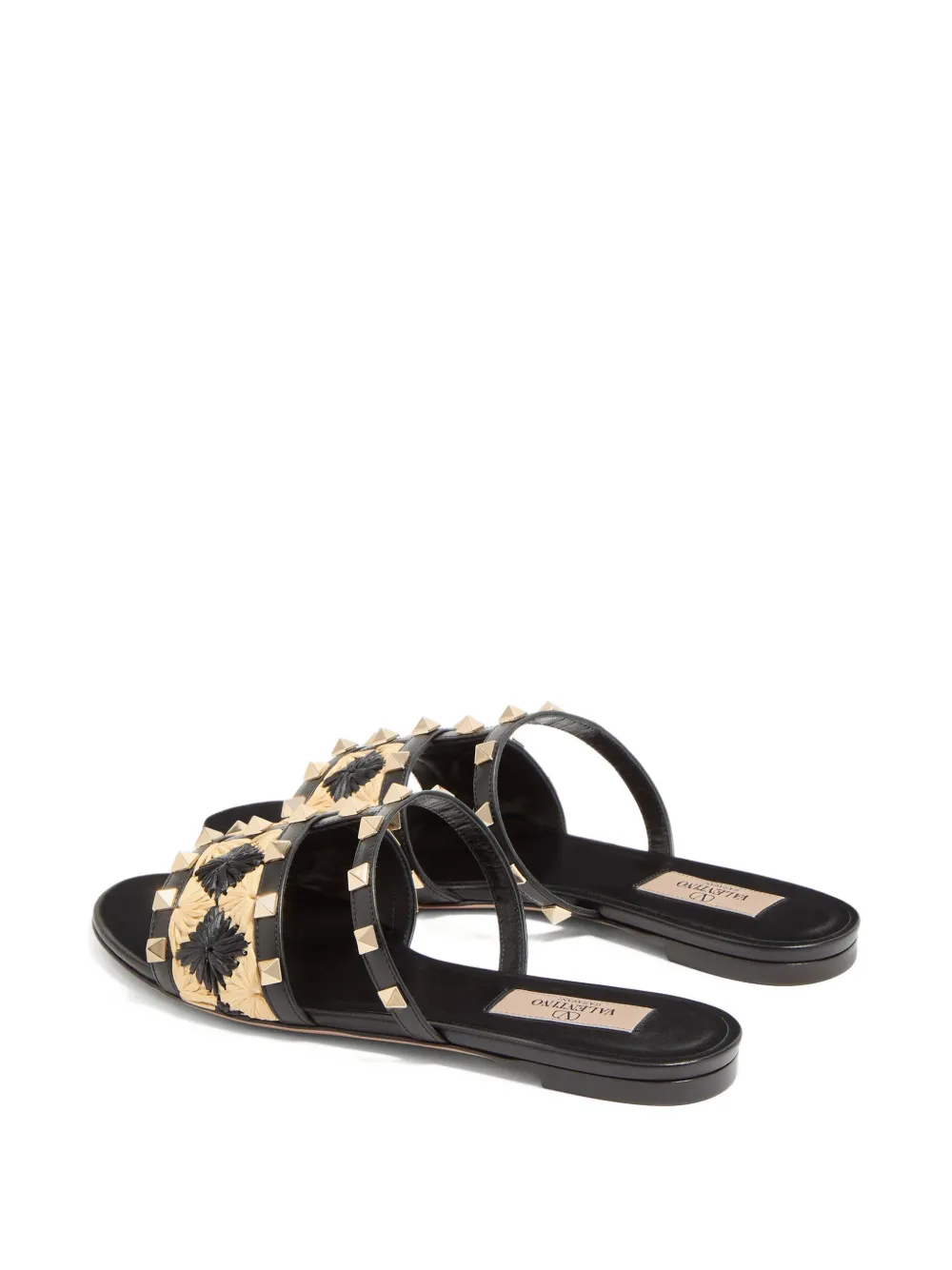 Valentino Garavani Rockstud sandalen Zwart