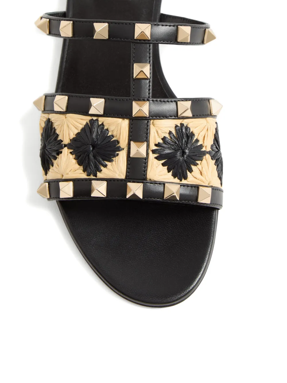 Valentino Garavani Rockstud sandalen Zwart