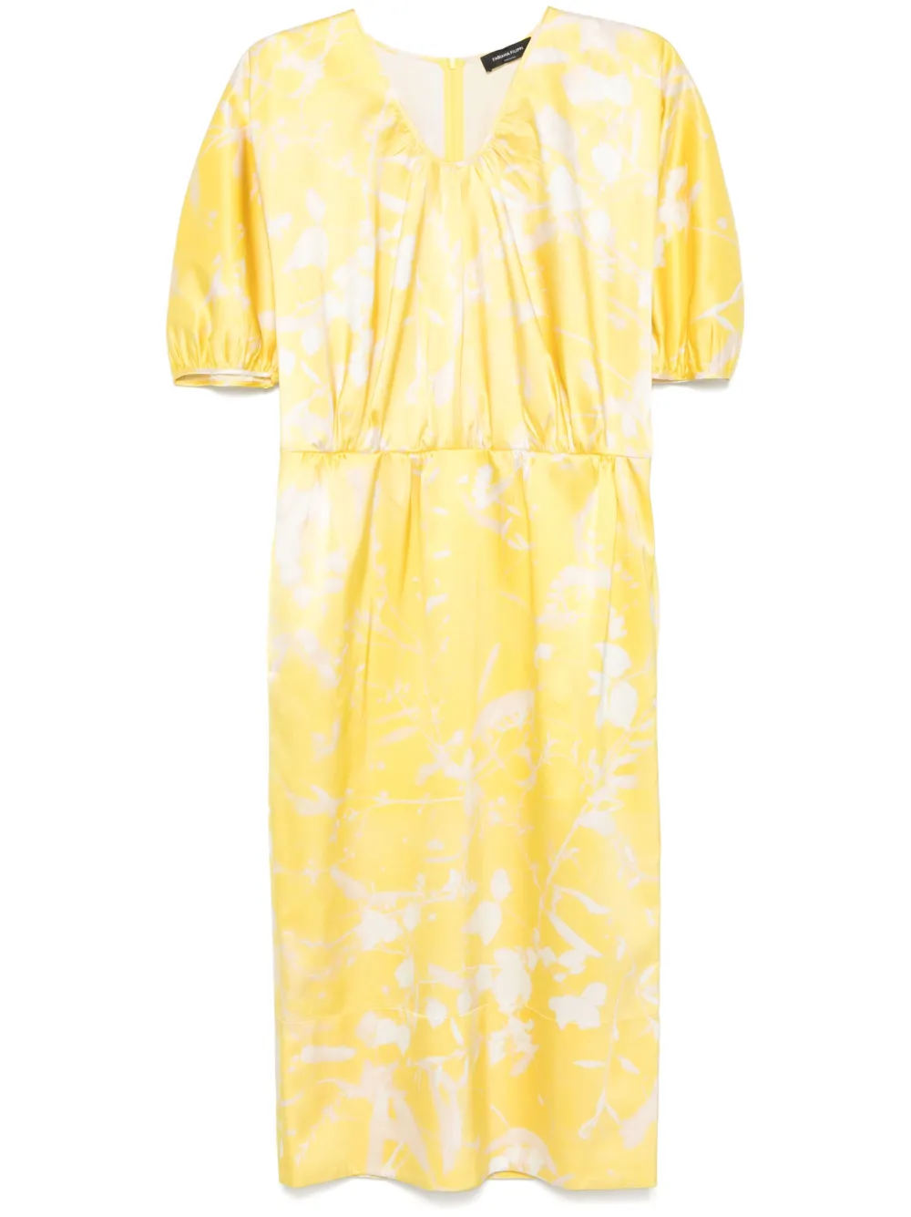 Fabiana Filippi Midi-jurk met print Geel