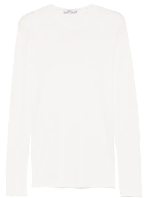 Lardini t-shirt en maille fine à design nervuré