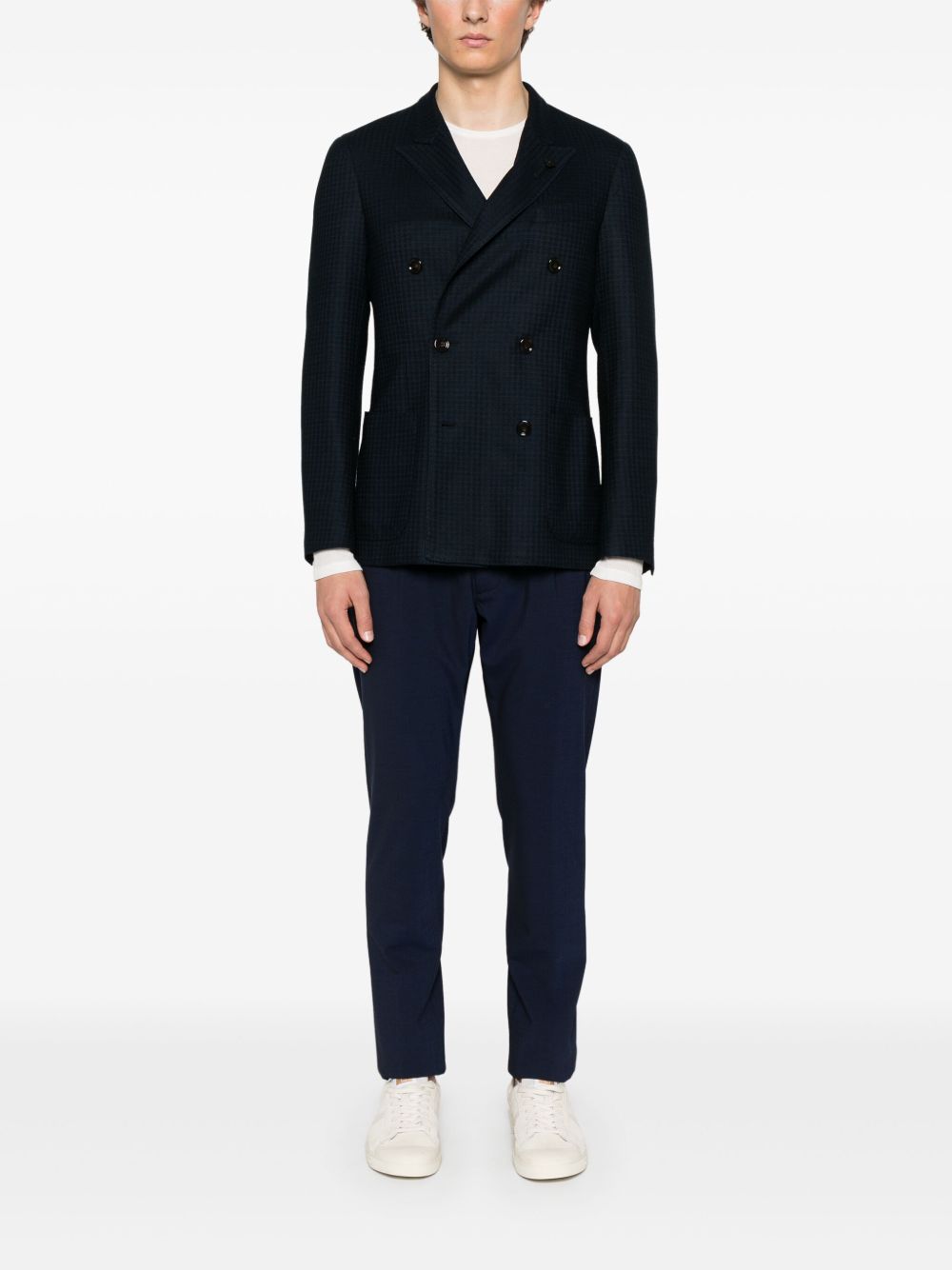 Lardini Blazer met broche - Blauw