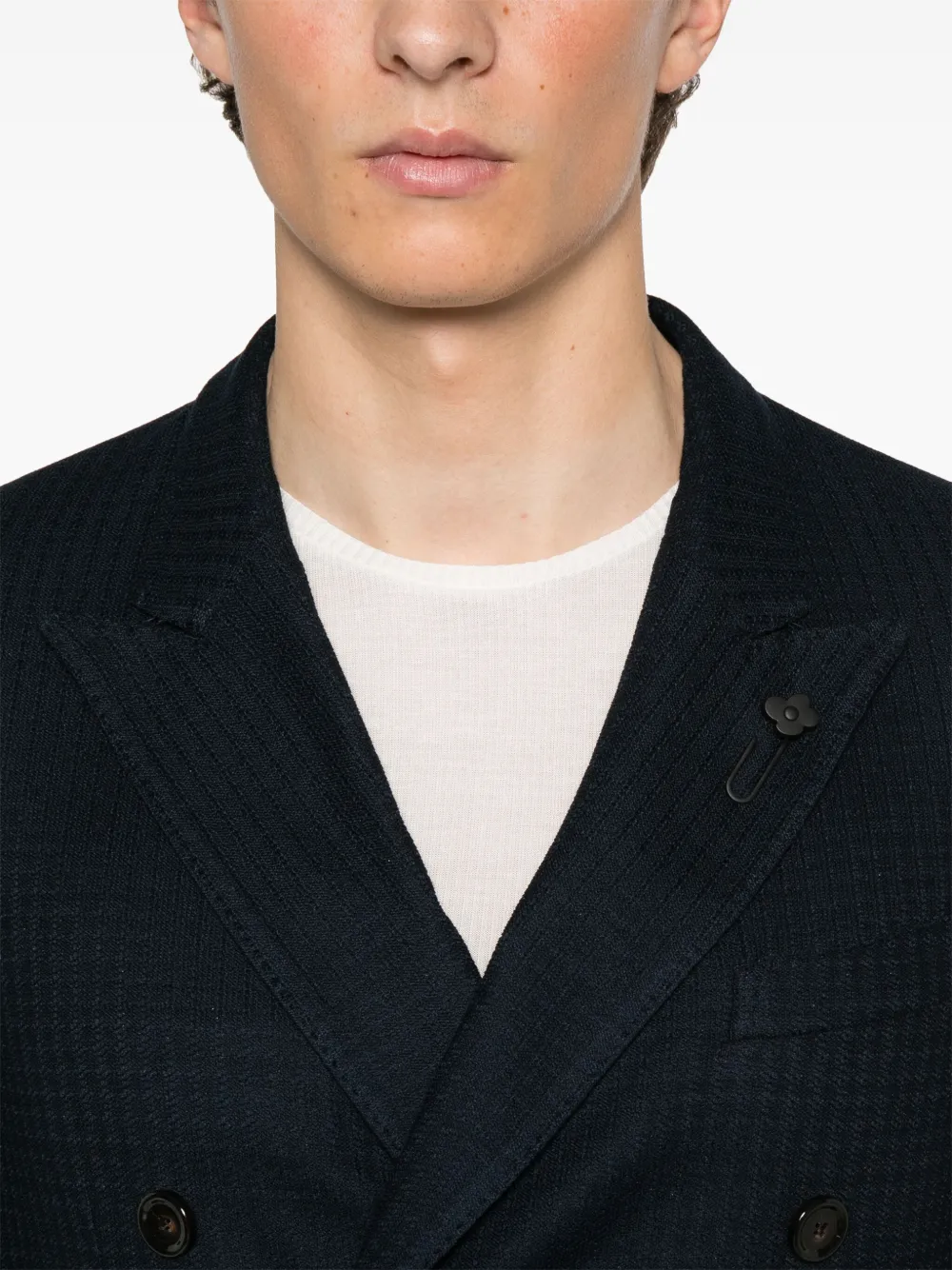 Lardini Blazer met broche Blauw