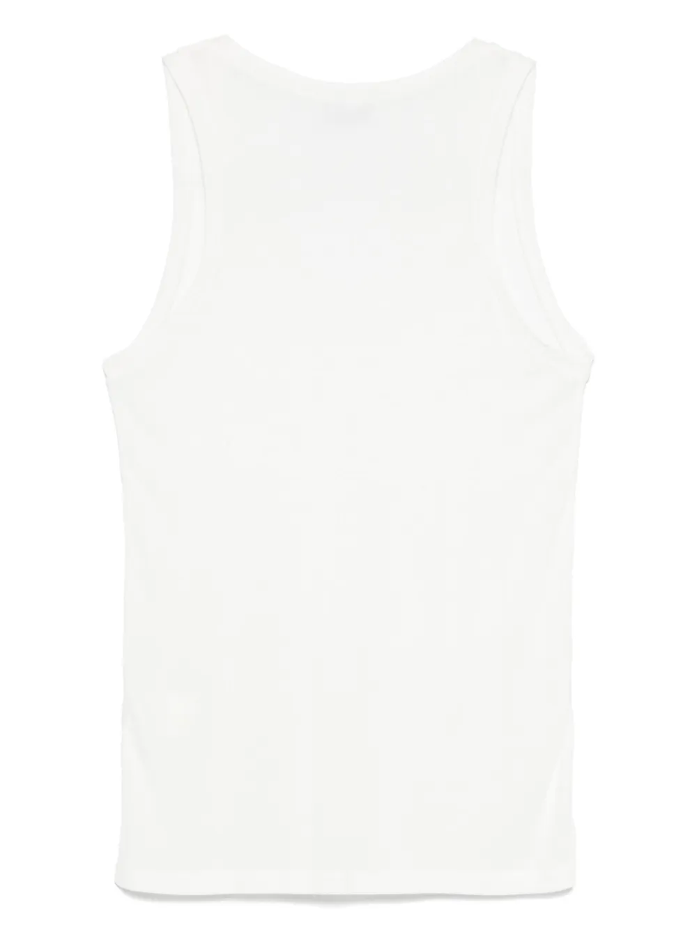 Lardini Geribbelde top - Wit