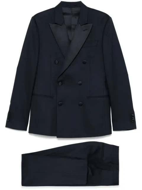 Lardini satin-lapels suit