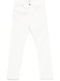 Lardini embossed-buttons jeans - White