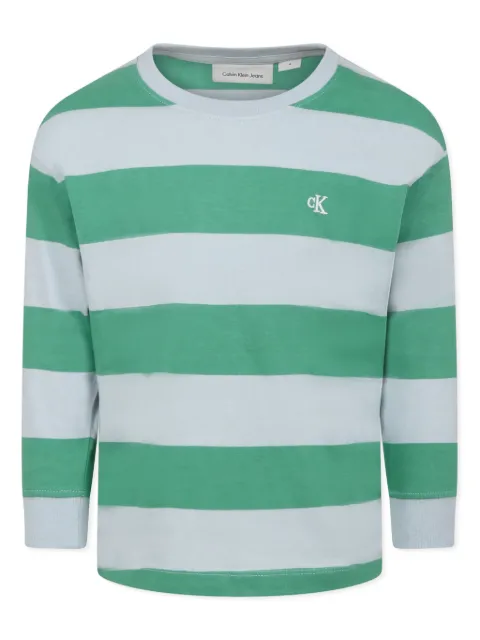 Calvin Klein Kids logo-embroidered T-shirt