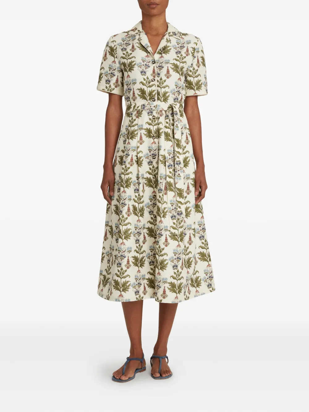 Emporio Sirenuse Claudia midi dress - Beige