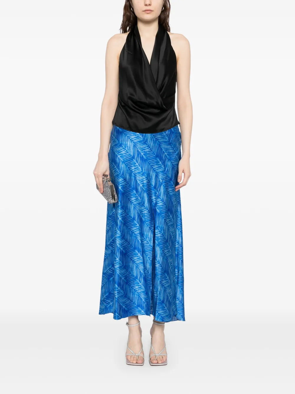 Alejandra Alonso Rojas flared skirt - Blauw