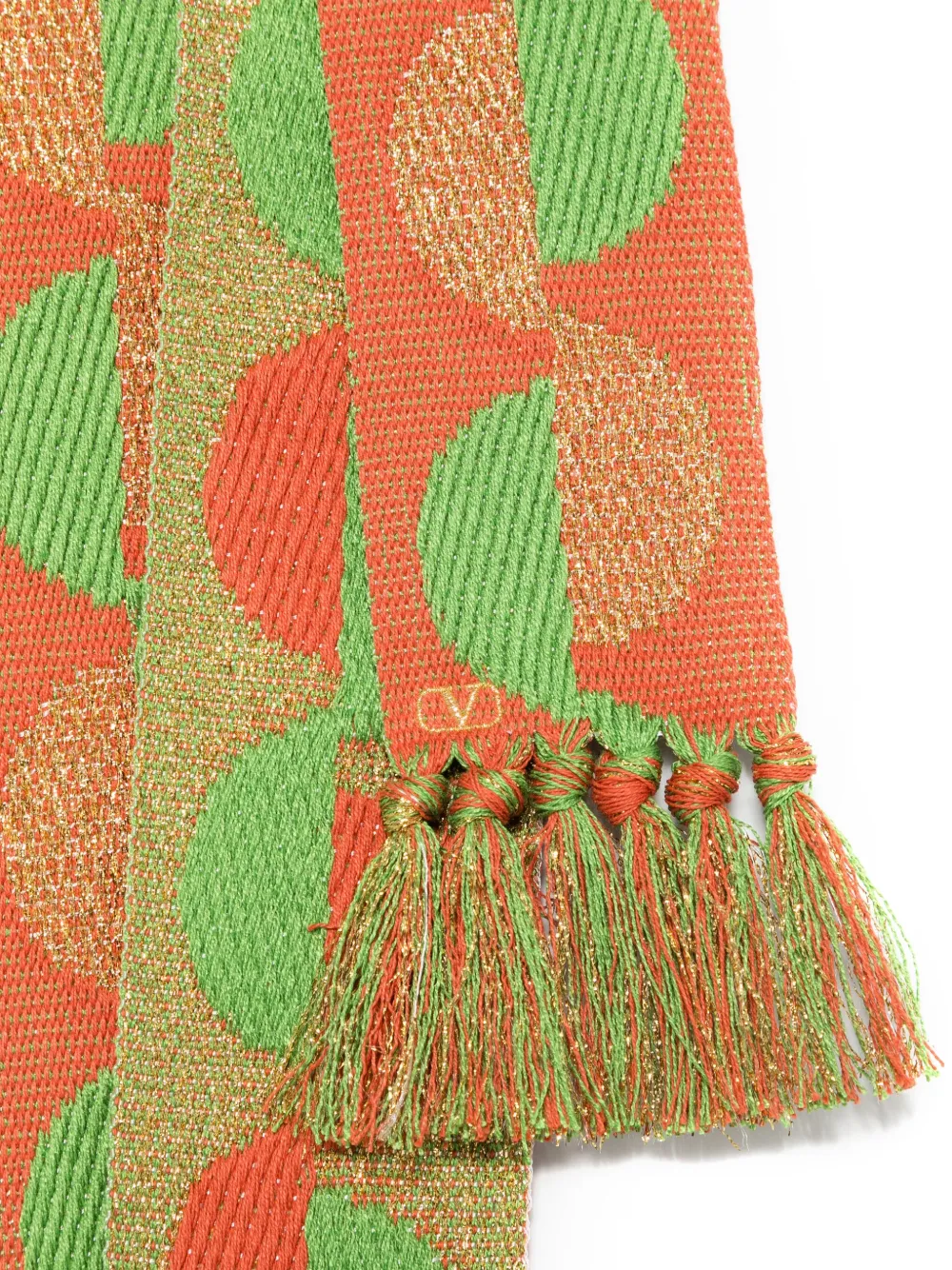 Valentino Garavani Sjaal met jacquard-patroon - Oranje