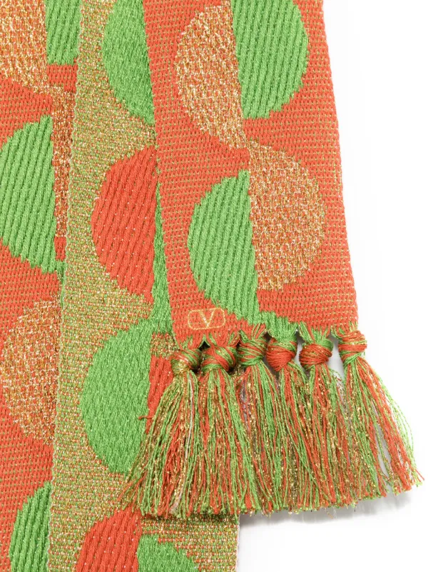 VALENTINO GARAVANI＊スカーフ チャンバー シルク フリンジ付きバンドゥスカーフ for メンズ