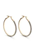 hum 18kt yellow gold Circular diamond earrings
