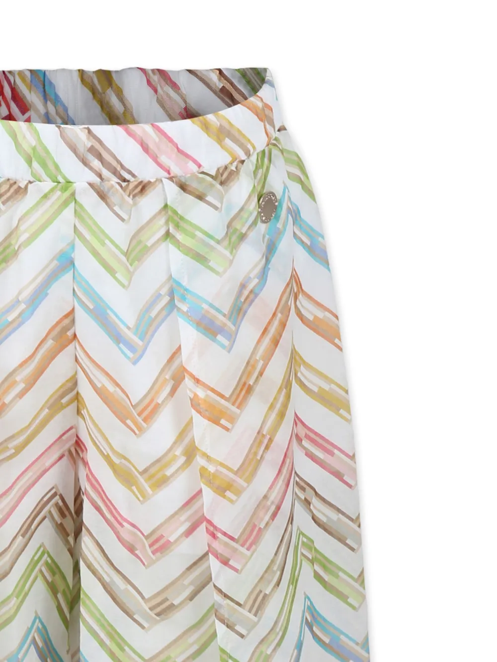 Missoni Kids Broek met zigzagprint Wit
