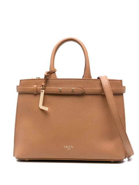 Lancel mini leather tote bag