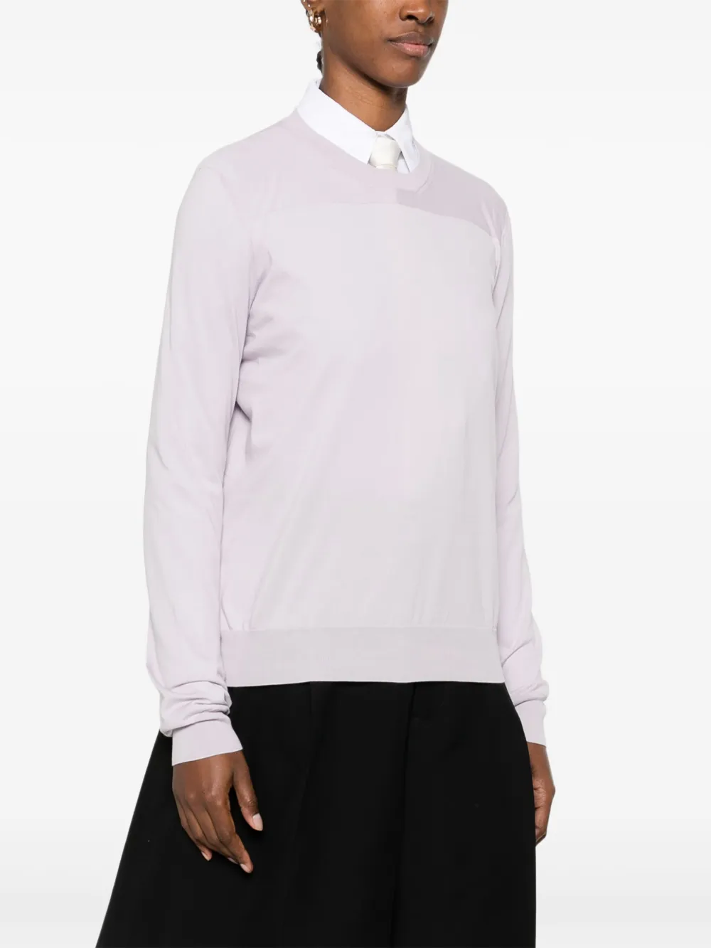 Jil Sander Katoenen trui Paars