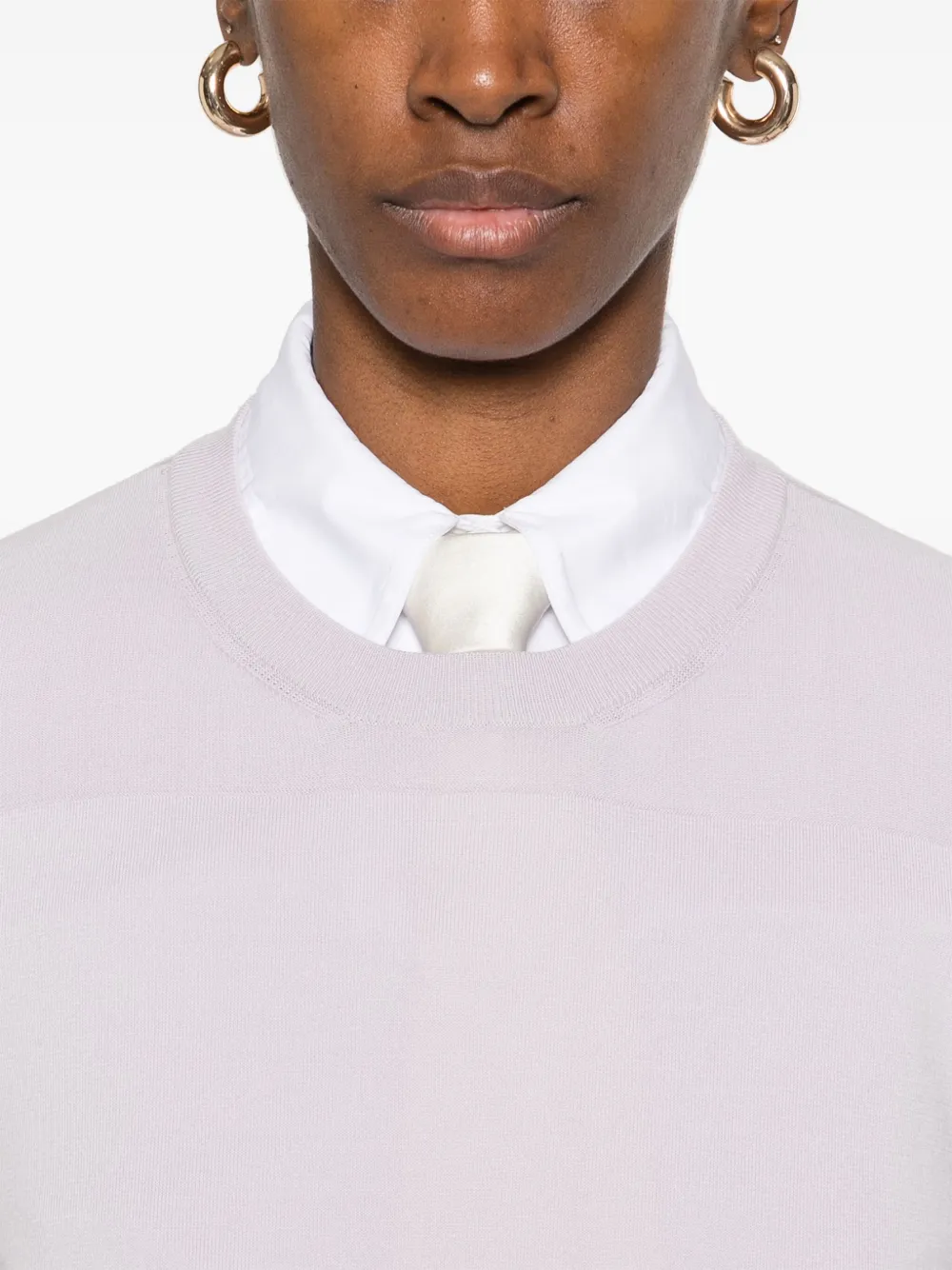 Jil Sander Katoenen trui Paars