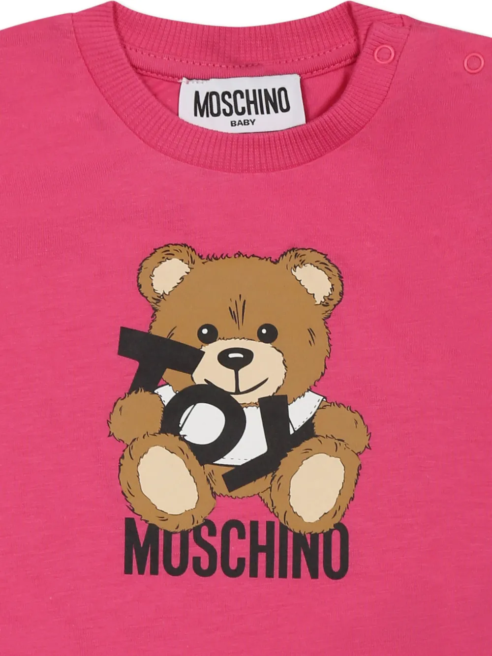 Moschino Kids T-shirt met Bear-print Roze