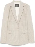 Fabiana Filippi checked blazer - Grey