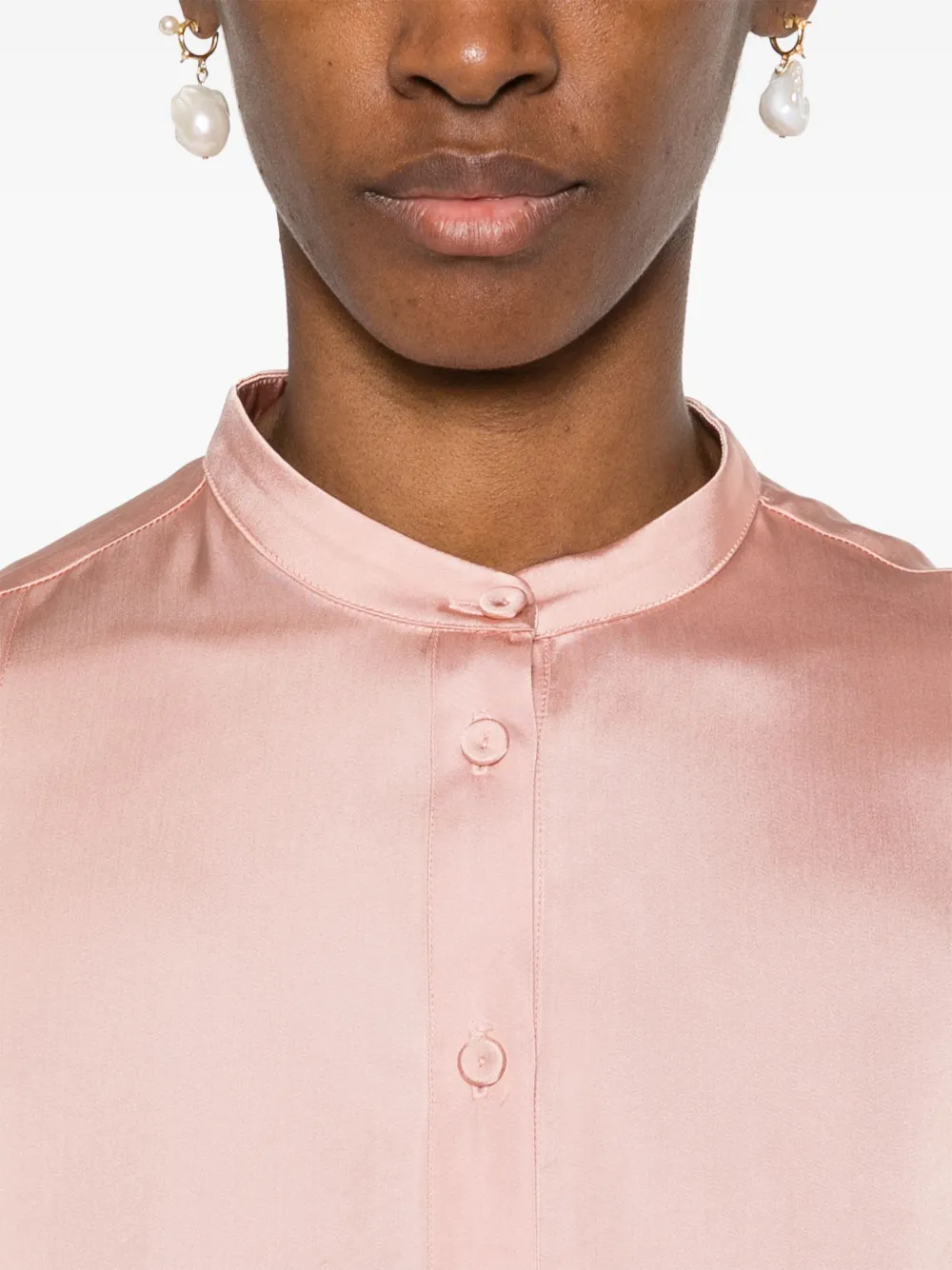 Fabiana Filippi Satijnen midi-jurk Roze