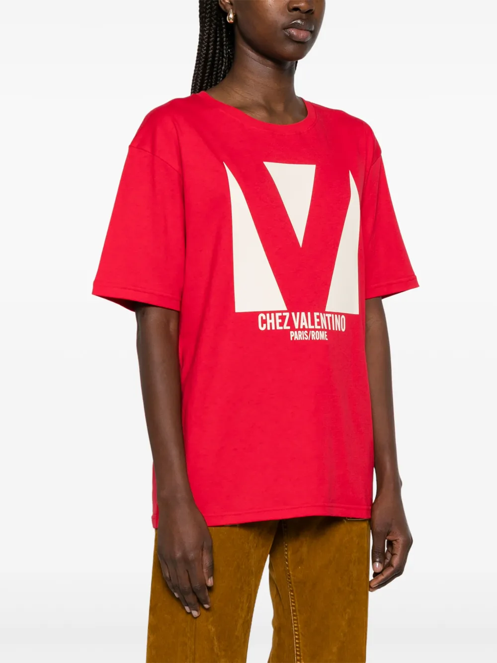 Valentino Garavani T-shirt met logoprint Rood