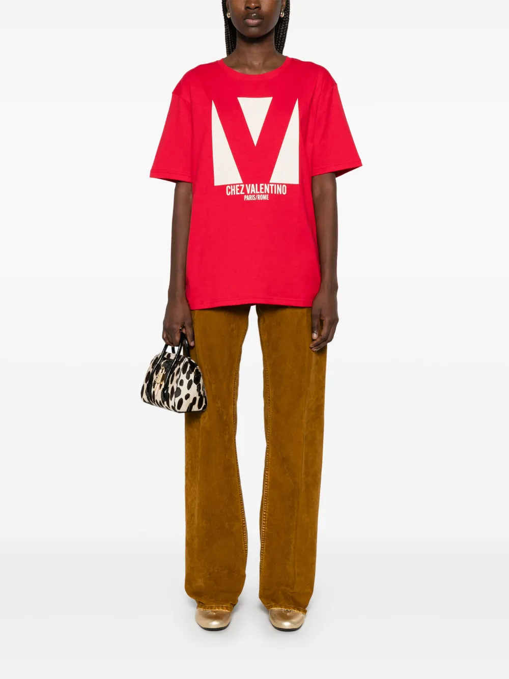 Valentino Garavani T-shirt met logoprint - Rood