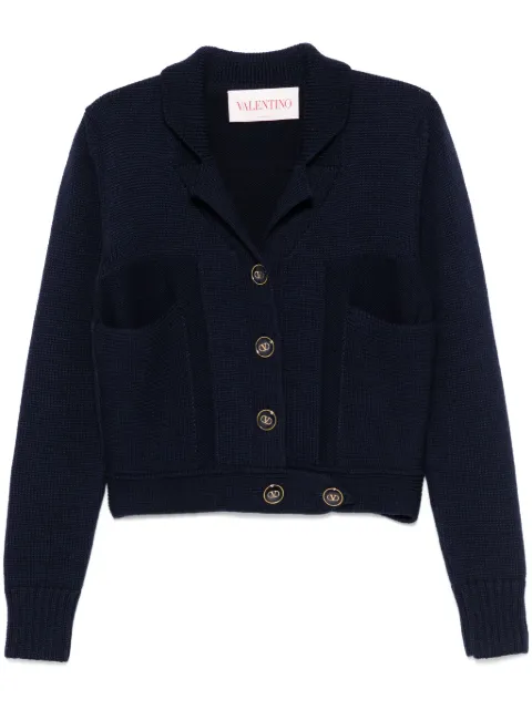 Valentino Garavani logo-buttons cardigan