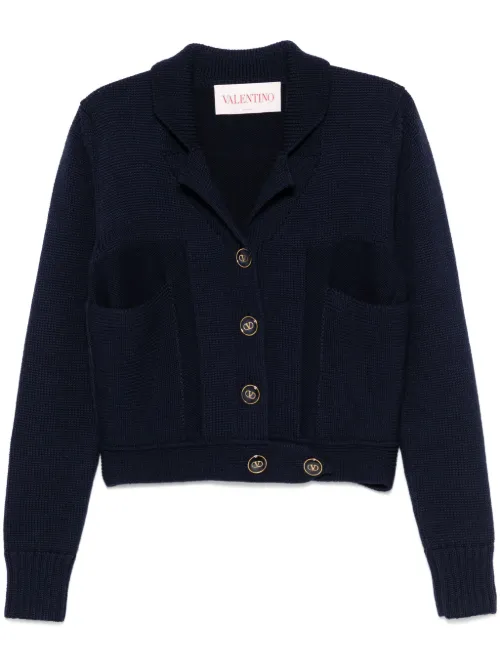 Cardigan à boutons logo - Valentino Garavani - Modalova