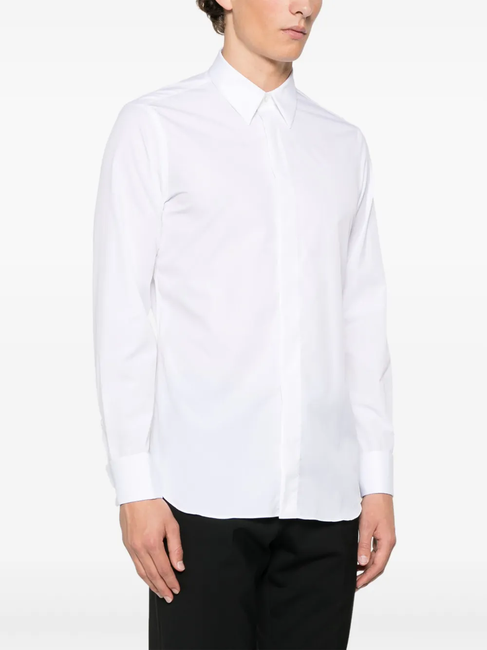 Lardini Katoenen overhemd Wit