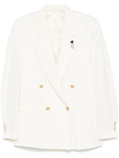 Lardini brooch-detail blazer