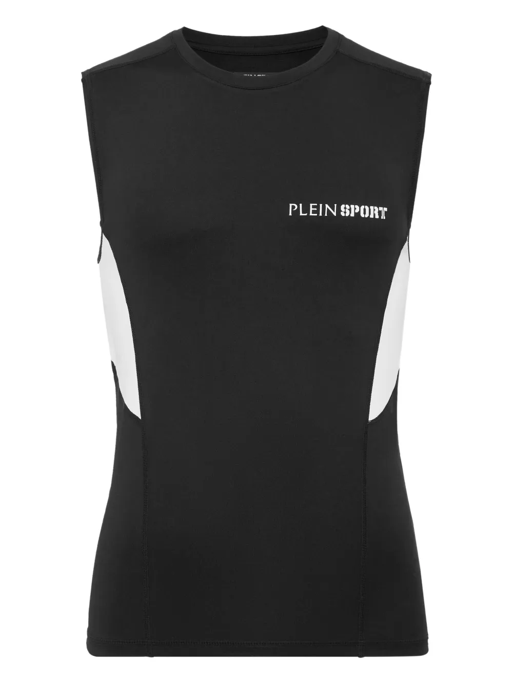 Plein Sport Tanktop met logoprint Zwart